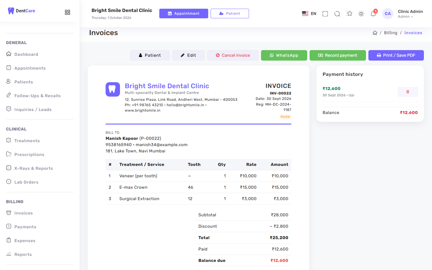 Get paid for every procedure you perform